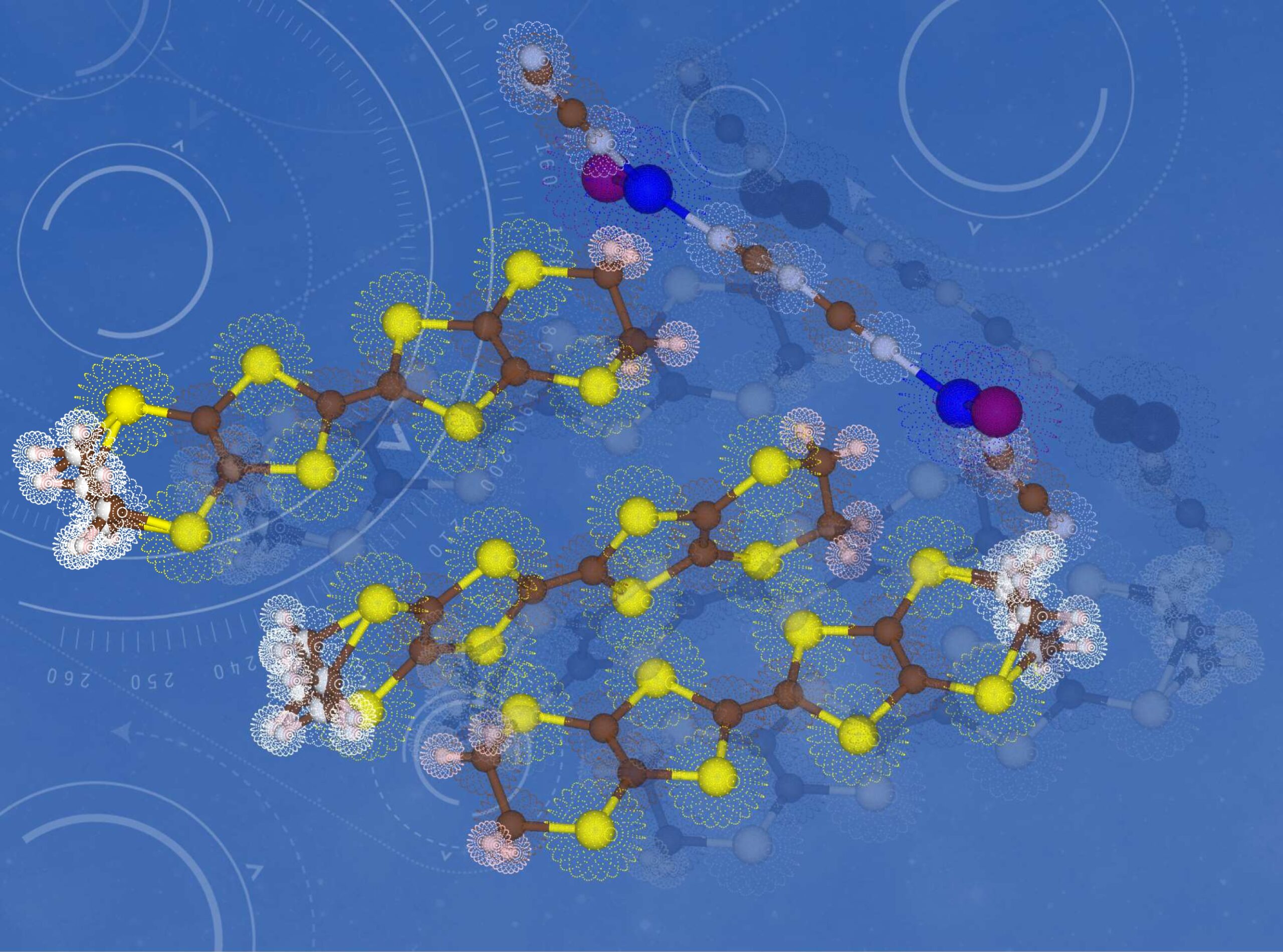 The molecular structures and electron densities revealed in this study (2)